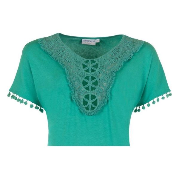 Lyhythihainen_viskoositirkoo_tunika__rantamekko__kaunis_pitsi_paantiella_