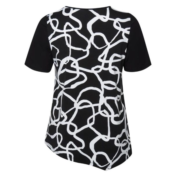 Pont_Neuf_lyhythihainen_t_paita__a_linjainen__mustavlkoinen_