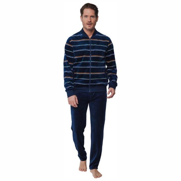 Miesten_oloasu_puuvillavelour__tummansininen