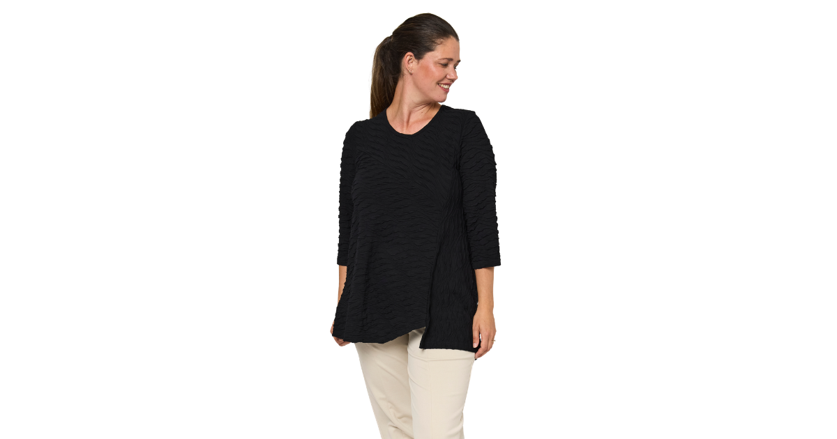 Pont Neuf a-linjainen Cam tunika, musta