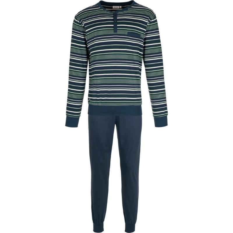 122262_546_1_520_Miesten_pyjama_lammin_puuvillatrikoo_sinivihrea_1_png