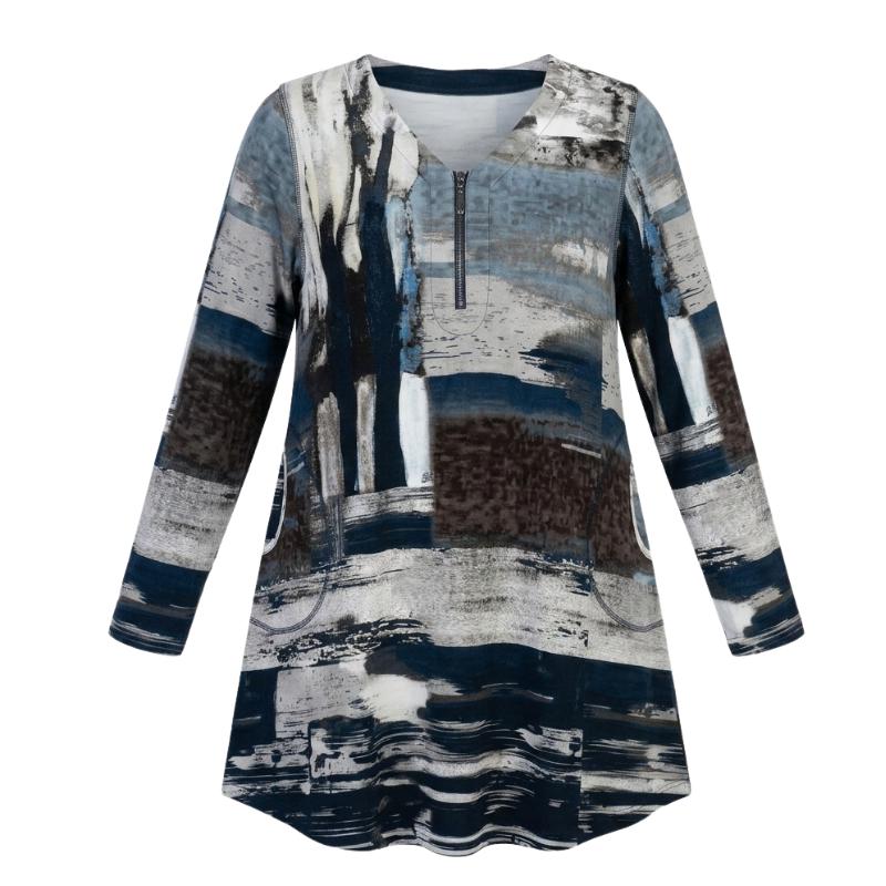 PNFINE_5999_Pont_Neuf_Frine_tunika_tummansininen_pitkat_hihat_1_png